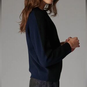 SVILU ALDEN CREW NECK Black and Navy Sweater.